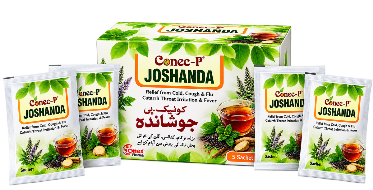 Conec-P Joshanda herbal sachets, 30-sachet pack by Zonex Pharma