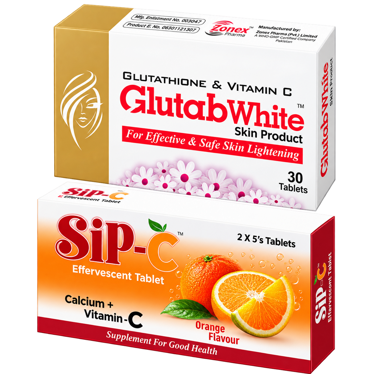 GLUTAB SKIN WHITENING PRODUCT+SIP-C