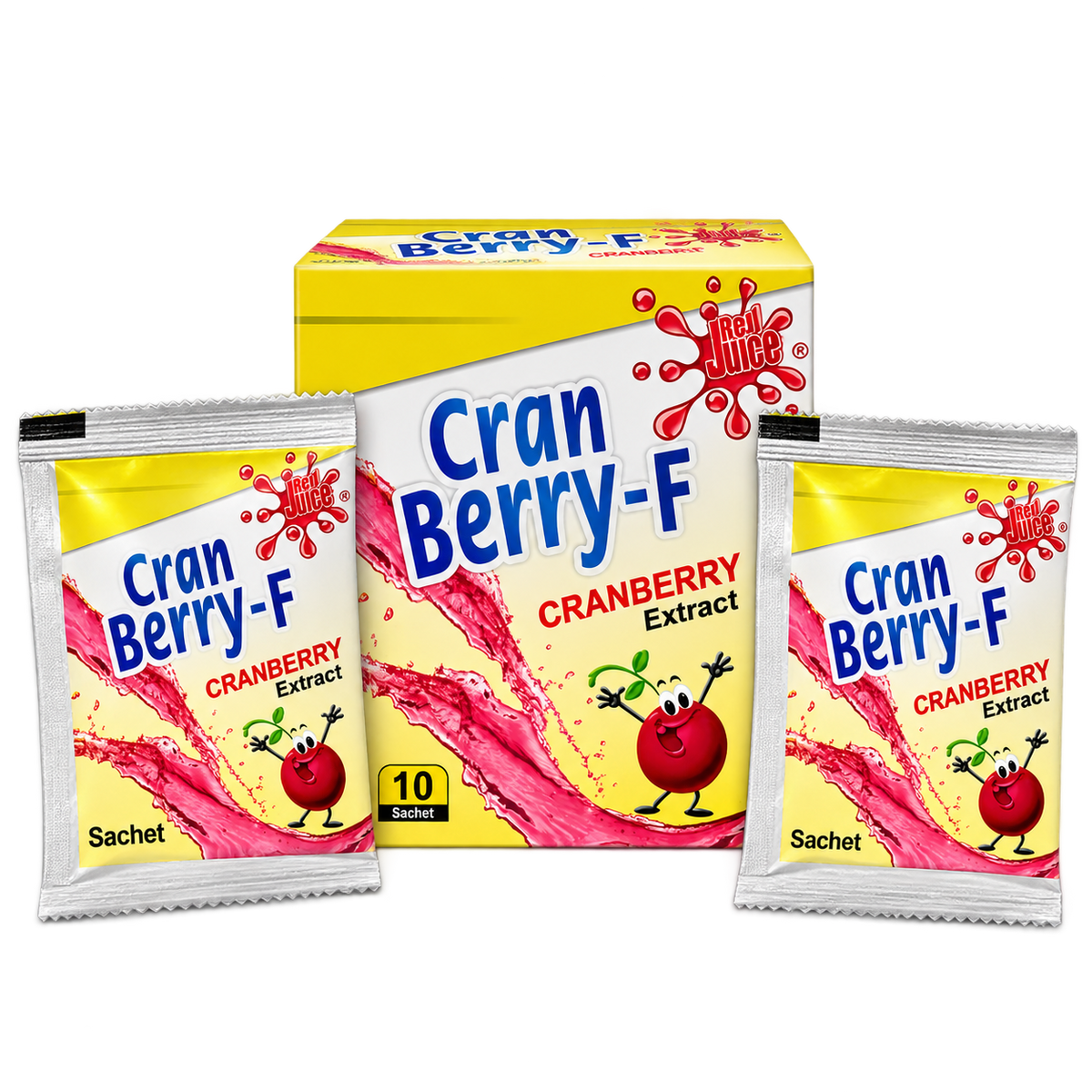 Cranberry-F cranberry extract sachets, 10-sachet pack by Zonex Pharma