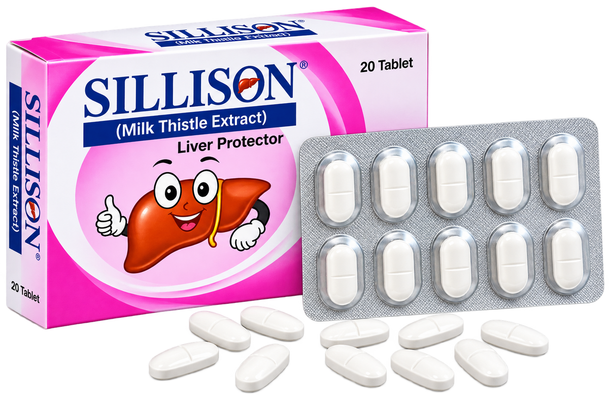 Sillison milk thistle 300mg tablets, 20-tablet pack by Zonex Pharma