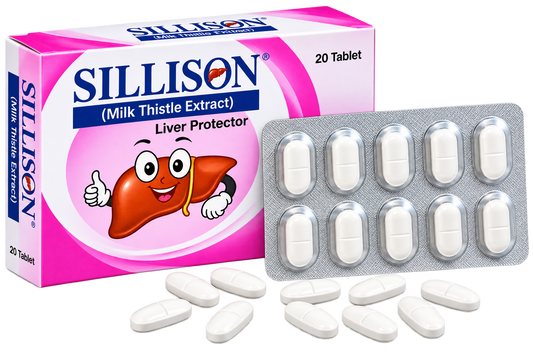 Sillison milk thistle 300mg tablets, 20-tablet pack by Zonex Pharma